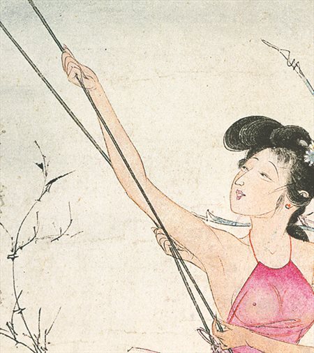 西岗-胡也佛的仕女画和最知名的金瓶梅秘戏图